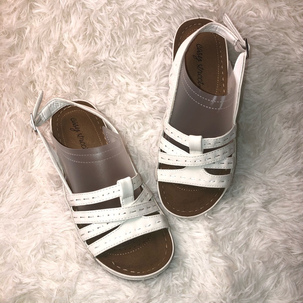 Easy Street White Women's Sandals size 6.5 NWOT - Picture 6 of 9